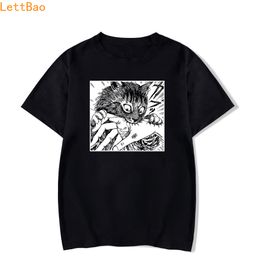 Tomie Junji Ito T-Shirt Männer Unisex Anime Cartoon Design Männer T Shirt Homme Sommer Tops Kurzarm Baumwolle Vintage Stil t-shirt