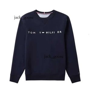 Tommy Designer Polo Hoodie Sweatshirt Pullover Mode Herfst Winter Lange mouw Ronde Hals Letter Pullover Puur Katoen Hoodie Topkwaliteit Hilfiger XS-XXL 546