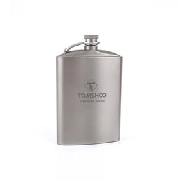 Tomshoo 260ml Portable Hip Flask Whisky Wine Wine Cup Flagon Holster Perfect Quality Mens Outdoor Travel Beverage 240429