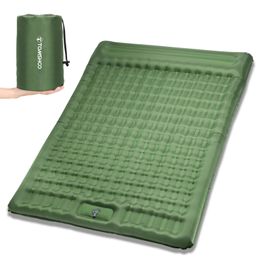 Tomshoo Opblaasbaar Matras Met Ingebouwde Pomp Dikke 5Inch Dubbele Slaapmatje Mat Luchtbed Camping Backpacken Wandelen240227