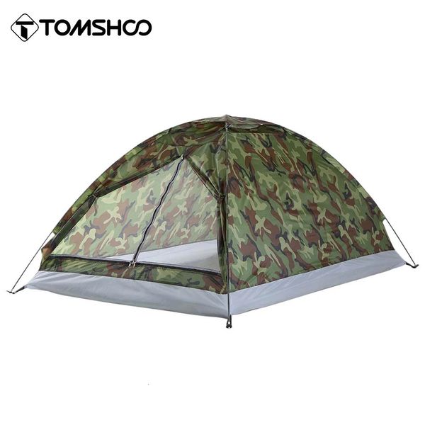 Tomshoo Two / One Person Camping Tent Voyage Camouflage Camouflage imperméable Outdoor 3 Saison Tent de camping Ultralight Beach Tent 240412