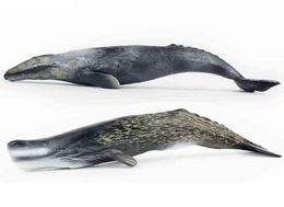 Tomy 30cm Simulation Créature marine Modèle de baleine Modèle de baleine gris PVC Figure modèle Toys X11066556558