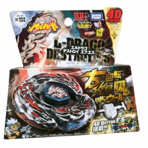 Tomy Beyblade Metal Battle Fusion Top BB108 L-DRAGO DESTROY F S 4D SISTEM MET Light Launcher 240108