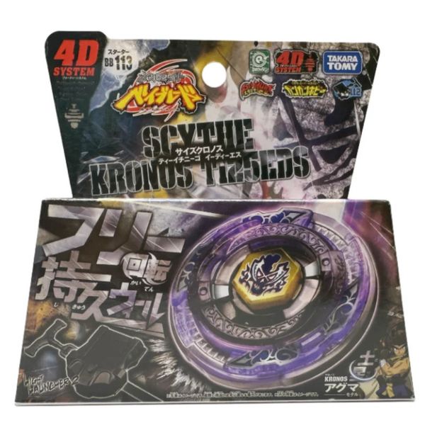 Tomy Beyblade Metal Battle Fusion Top BB113 SCYTHE KRONOS T125EDS 4D avec lanceur de lumière 240116