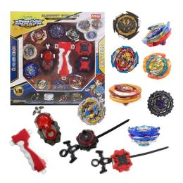 Tomy Beyblades Burst Gyro 8pcs Beyblade Toy com alça de disco de duelo er caixa colorida 240104