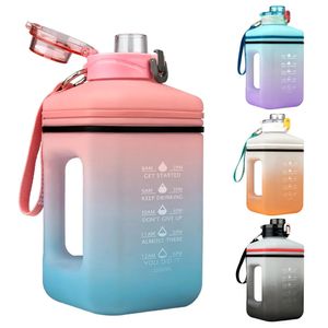 Ton bouilloire haute température en plastique sport Portable dégradé couleur extérieur espace tasse bouteilles d'eau capacité 22L 240320