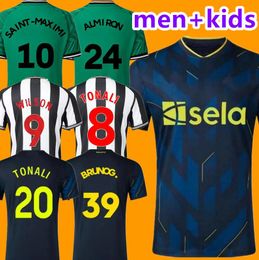 TONALI BRUNO G. 23 24 NUFC Soccer Jerseys ISAK NUFC Accueil Wilson Joelinton Trippier Almiron Gordon Ashby 2023 2024 Burn Football Shirt Maximin Top Hommes Kit Uniformes