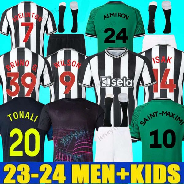 TONALI camisetas de fútbol Kit para niños 2023 2024 BRUNO G. WILSON SAINT MAXIMIN ISAK Camiseta de fútbol Portero Local Visitante Tercer set Fan Player Versión