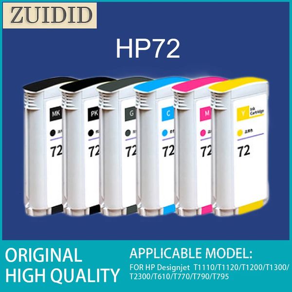 Cartouches de toner Cartouche d'encre pour HP 72 Encre pigmentée compatible pour HP Designjet T610 T620 T770 T790 T795 T1100 T1120 T1200 T1300 T2300 231116