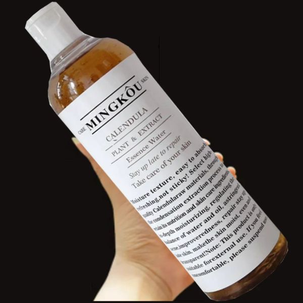 Toners 500 ml Calendula Extrait de plante Toner Contrôle de l'huile Acné Hydratation Pores Contrôle Éclairci