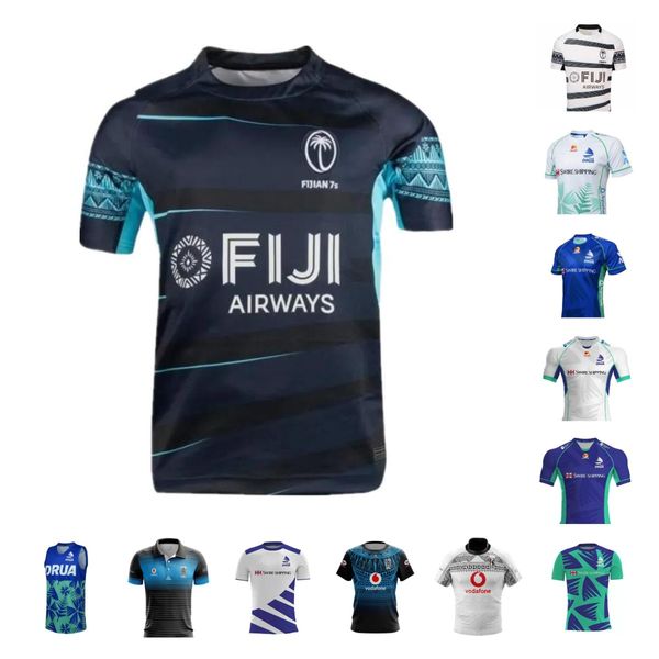 TONGA Fidji Drua Rugby Maillots NOUVELLE-ZÉLANDE 2022 2023 2024 maori Airways New Flying Fijians Rugby Jersey Maglia Tops bshorts gilet coupe du monde Olive jersey S-5XL