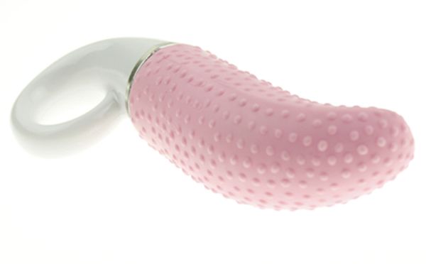 Juguetes para adultos Lengua Clítoris Punto G Impermeable Nubbed Vibrador de 7 velocidades Dedo Loop juguete sexual # R92