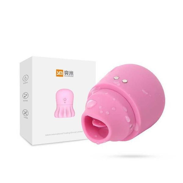 Oeuf de langue sautant petit clip de vibration stimulant de huit mamelons pour les femmes Massage et appareil amusants pour adultes