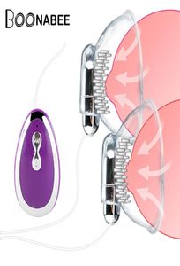 Tong Likken Tepel Zuignappen Vibrator 20 Modi Tepel Sucker Vibrator Borstkolf Borst Vergroten Massager Seksspeeltje voor Vrouw Y207579274