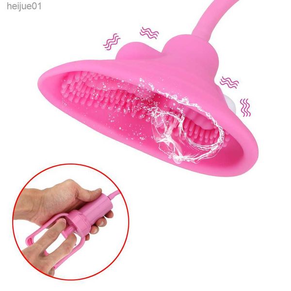 Langue léchant sucer mamelon vibrateur vide chatte pompe jouets sexuels pour femme vagin pompe Clitoris stimulateur 10 Sp