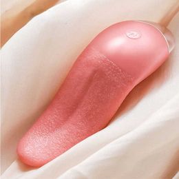Tonglikkende vibrator Clitoris G-spotstimulator Mini vrouwelijke oplaadbare tepelmasturbator