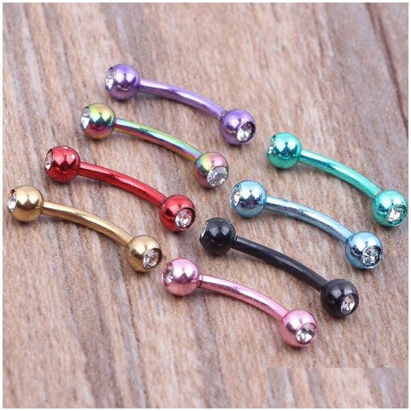 Anillos de lengua New Cool 100Pcs Lotes al por mayor Labret Lip Body Pierce Nipple Navel Belly Ceja Bar Accesorios 670 T2 Drop Delivery Je Dhmc4