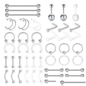 Anneaux de langue Nez Lèvre Sourcil Septum Mamelon Nombril S Boucles d'oreilles Hoop Industriel Piercing Drop Livraison Bijoux Corps Dhgarden Dhqad