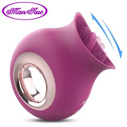 Tangue Sex Toys Masturbator Femelle Clitoris Stimulator Nipple Licking Massageur Vibrator Machine érotique jouet pour femme 240403