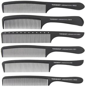 Toniguy Classic Carbon Antistatic Black Hand Combs Salon Professional Hair Cut Brosses 0511 0612 8102 06818 06819 06920 0693618448056