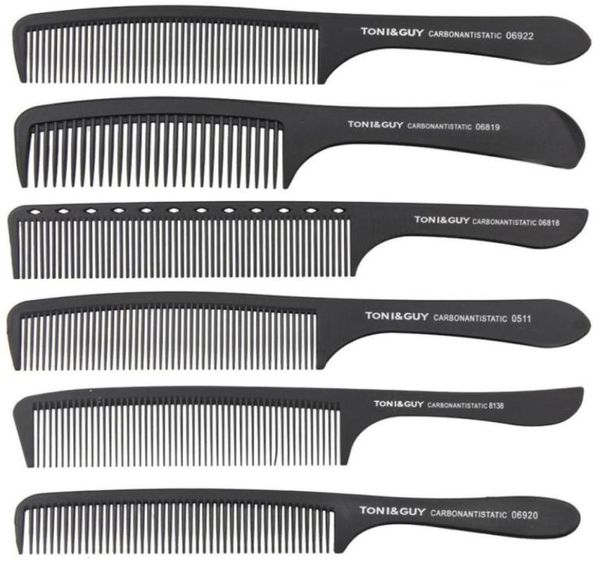 Toniguy Classic Carbon Antistatic Black Hand Combs Salon Professional Hair Coup Brosses 0511 0612 8102 06818 06819 06920 069361747647