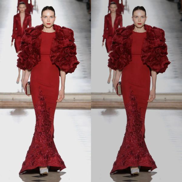 Tony Ward 2024 robes de soirée avec veste bijou appliques satin sirène robe de bal longueur de plancher grande taille robes de soirée formelles