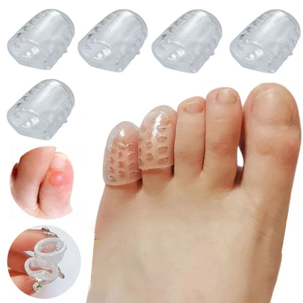 Outil 10pcs Silicone Toe Caps Antifriction Protecteur d'orteil respirant Empêche les cloques Coupages d'orteil Couvrer les protecteurs