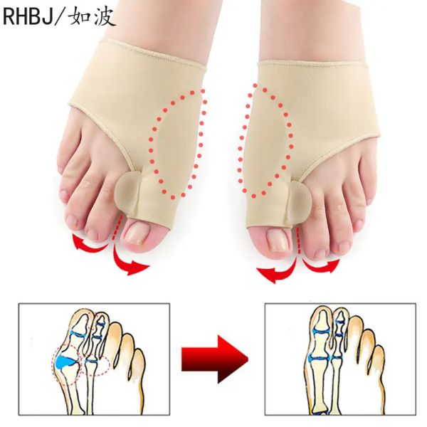 Outil 1pair Big Bone Orthopedic Bunion Correction Pédicure chaussettes Silicone Hallux Valgus Correcteur GRACT