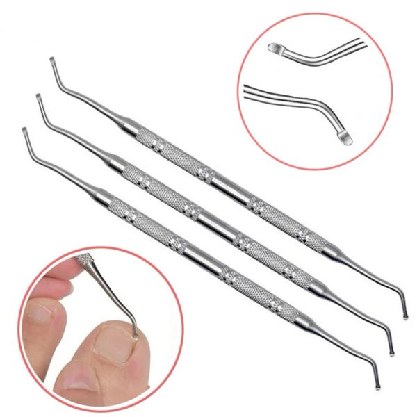 Outil 1pcs orteil fichier de ongles Pied Nail Care Crochet incarné Double fin INGROWN TOE CORRECTION DE CORRECTION DE CORRECTIF