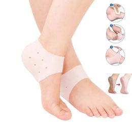 Outil 2pcs Silicone Feet Care Chaussettes Hydrating Gel Talons Thin Choques avec trou Cracked Foot Skin Care Protecteurs Foot Pedicure Tools