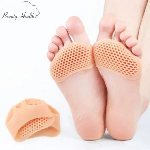 Gereedschap 2 stks Siliconen Metatarsal Pads Toe R Pijn Relief Foot Pads Ortheotics Foot Massage Inlegzolen voorvoets Socks voetverzorging