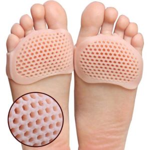 Gereedschap 2 stks Siliconen Metatarsal Pads Teen Separator Pijn Relief voetkussens Orthesen Massage Inlegzolen Voorafwiel sokken voetzorggereedschap
