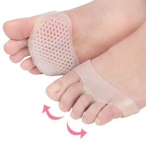 Outil 2pcs Silicone Metatarsal Tafts Toe séparateur Soulagement de la douleur Poussions de pied élastiques orthotiques Massage du pied Semelles Forefoot chaussettes