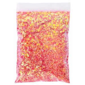 Herramienta 500G/Bag Nail Art Holo Hexagon Hexagon Chunky Nail Glitter Decoraciones de bricolaje Flakes Filos Pulido de manicura CPD86