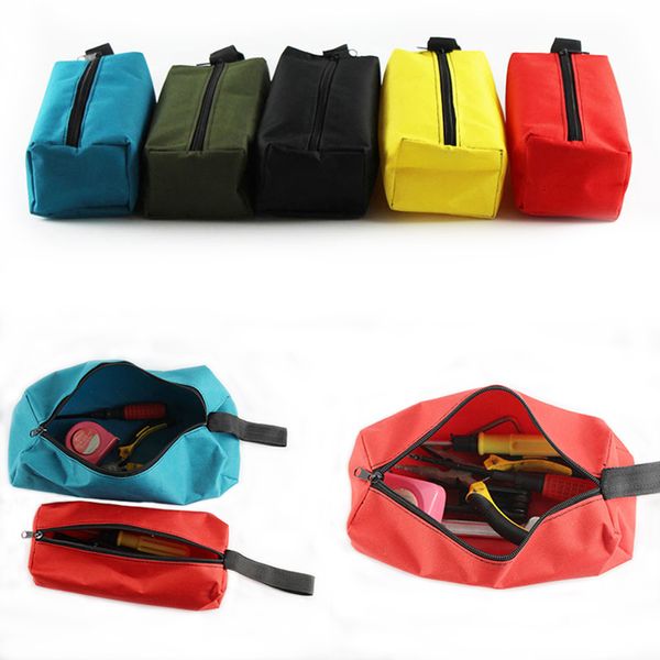 Bolsa de herramientas, 1 pieza, bolsa de herramientas de mano, tornillos pequeños, broca para clavos, piezas de Metal, bolsas de herramientas, organizador de caja de instrumentos de lona impermeable 230606