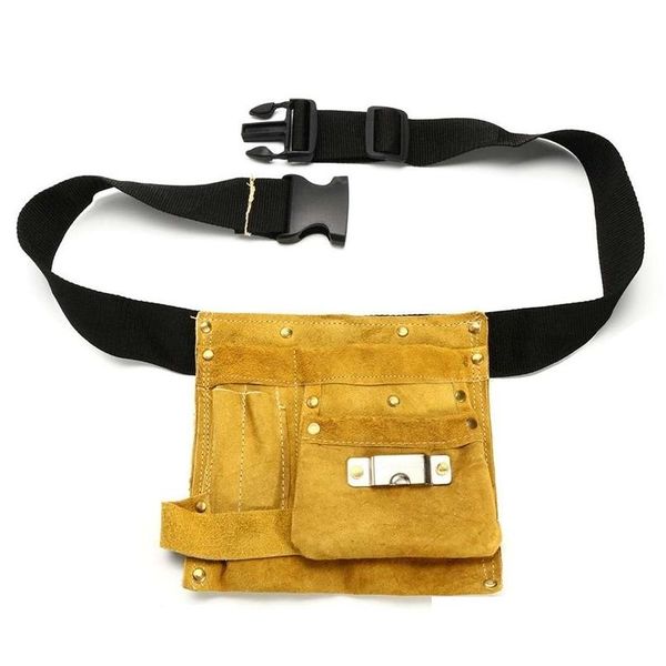 Sac à outils 8/14 poches en cuir taille ceinture pochette tournevis kit support de réparation portable charpentier électricien accessoires Y200324 Drop D Dhsfg