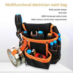 Tool Bag 8-Pockets Electrician Taille Bag 600D Oxford Doek Tool Bag Onderhoud Speciale elektriciens Beltzak voor Hardware-gereedschap