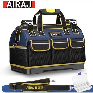 Tool Bag airaj grote multifunctionele gereedschapzak 1680D Oxford doek elektricien multi-pocket waterdichte anti-fall opbergzak 240420