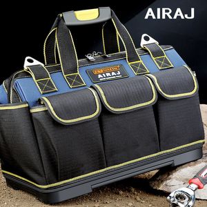 Tool Bag AIRAJ Multi-Function Tool Bag 1680D Oxford Cloth Electrician Bag Multi-Pocket Waterproof Anti-Fall Storage Bag 230517