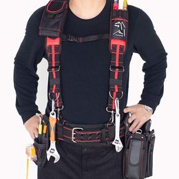 Les bretelles de ceinture de sac à outils multifonctions peuvent accrocher un électricien suspendu réglable en forme de H pour des travaux lourds 221128