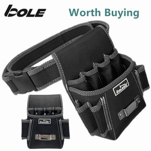 Tool Bag BOLE Electrician Waist Tool Bag Belt Tool Pouch Utility Kits Holder with Pockets 230130
