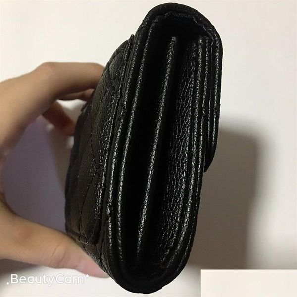 Sac à outils Cassic Black Bouton Hand Take Wallet C Fashion Coin Purse Card Package Package de rangement Sacs pour les femmes préférées Wogue Articles VIP GI DH7KC