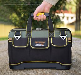 Tool Bag Elektricientas Tool Organisatoren Portable Multi Pocket Waterproof Tool Kit Functie Tool Bag 1680D Oxford Doektas Tool Zakken 230130