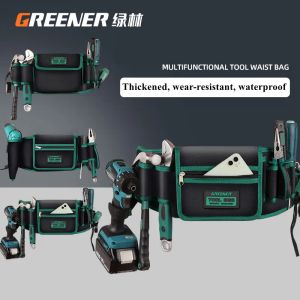 Bolsa de herramientas GREENRY Bolsa de cintura para herramientas de electricista multifunción portátil resistente al agua resistente al desgaste bolsa de herramientas especiales 230620