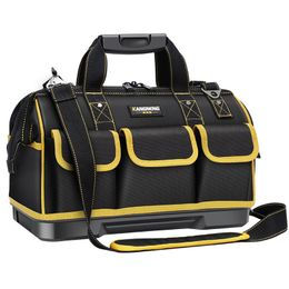 Tool Bag Large Electrician Tool Bag Storage Organisatoren Portable Multi Pocket Waterproof Motorcycle Tool Kit Functie 1680D Oxford Doek 230413