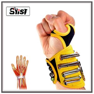 Tool Bag Magnetic Wristband with Strong Magnets Holds Nails Drill Bit. Gift for Father Boyfriend. Belt Screw Holder Tool Storage Wrist 230509