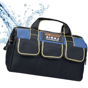 Tool Bag Multifunctionele gereedschapzak Rubberen Bodem Draai-resistente verdikte Oxford Doek Hardware Tool Bag Portable Repair Electrician Bag 230130