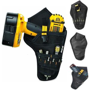 Tool Bag Portable Heavy Duty Drill Holster Electrician Tool Bag Drill Chuck Belt Storage Pocket For Cordless Drill Professional Tool Bag 230410