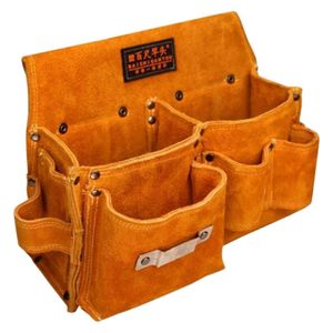 Sac à outils rétro pochette matériel organisateur polyvalent en cuir artificiel Portable sac à outils support taille Pack pour pinces clé à bois 230419