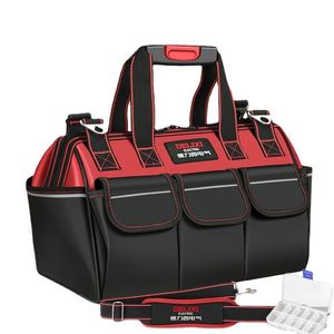 Tool Bag Tool Bag 1680D Oxford Cloth Electrician Organizer Carpenter Professional Storage Motorcycle Multifunction Large capacity Toolbag 230130